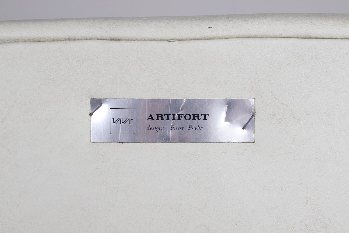 Fauteuil Oyster F157 avec ottoman – Pierre Paulin-photo-5