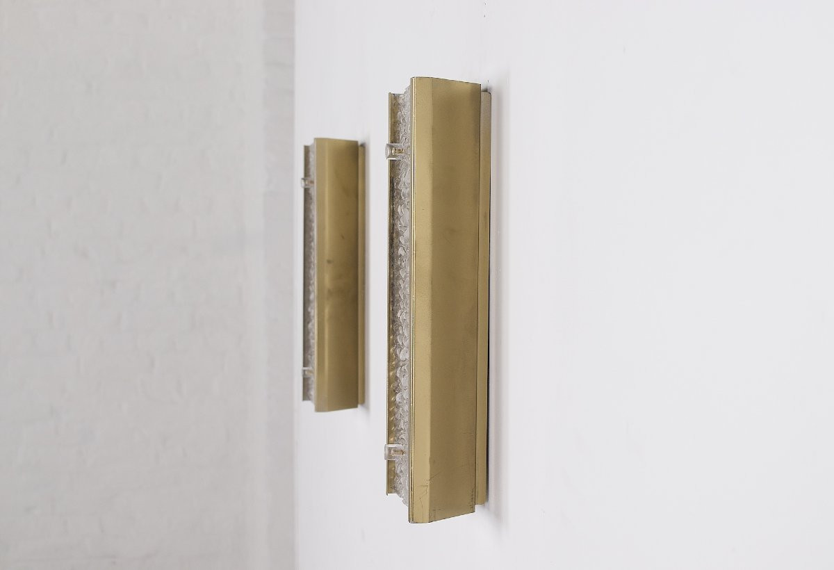 Paire d’appliques Murano ondulé – grand modèle-photo-4