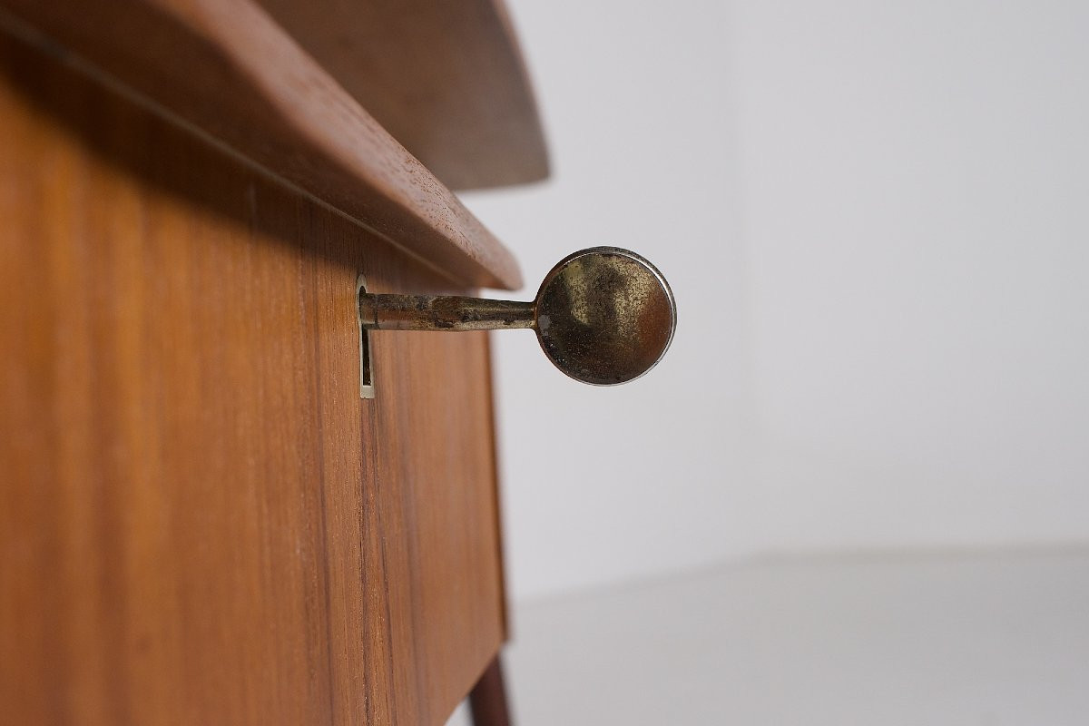 Danish Teak Desk - Gunnar Nielsen Tibergaard-photo-4