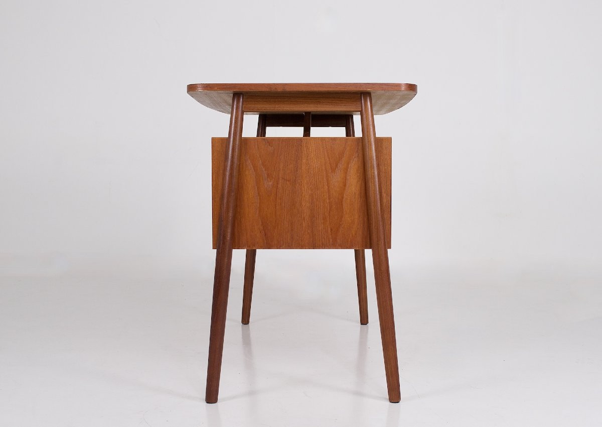 Danish Teak Desk - Gunnar Nielsen Tibergaard-photo-1