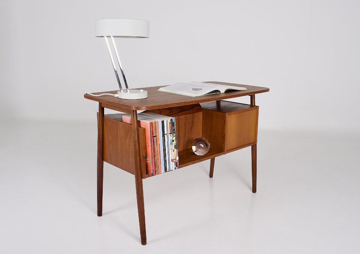 Danish Teak Desk - Gunnar Nielsen Tibergaard-photo-3