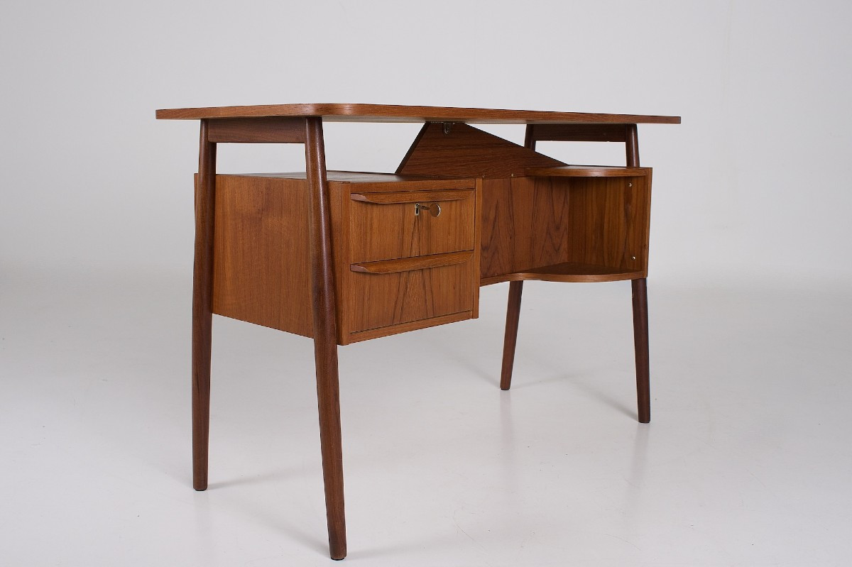 Danish Teak Desk - Gunnar Nielsen Tibergaard