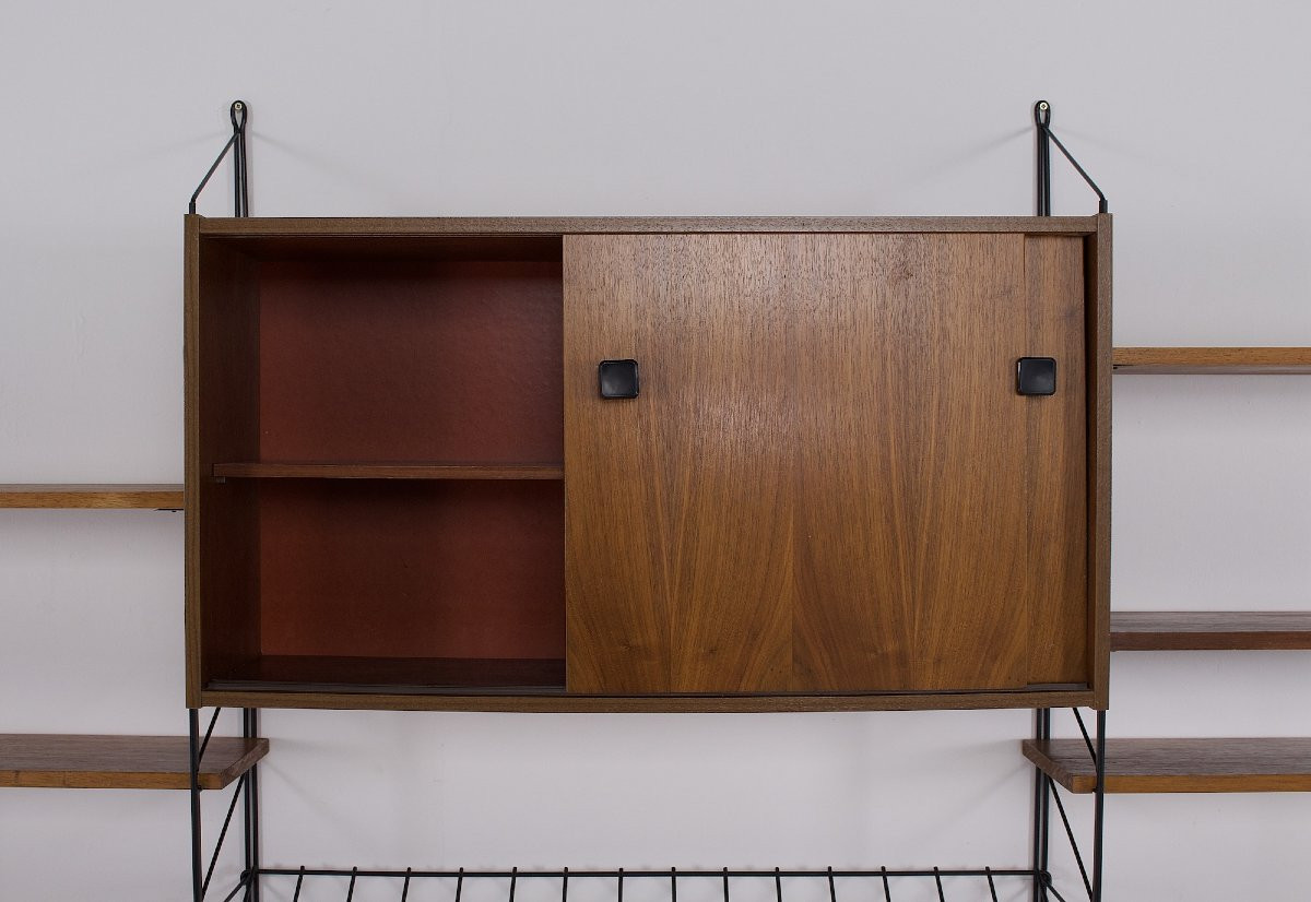 Modernist Wall Shelf In Teak - 1960s-photo-4