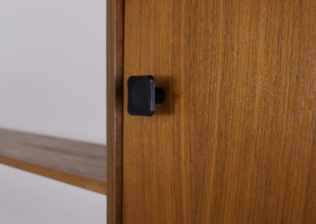 Modernist Wall Shelf In Teak - 1960s-photo-2