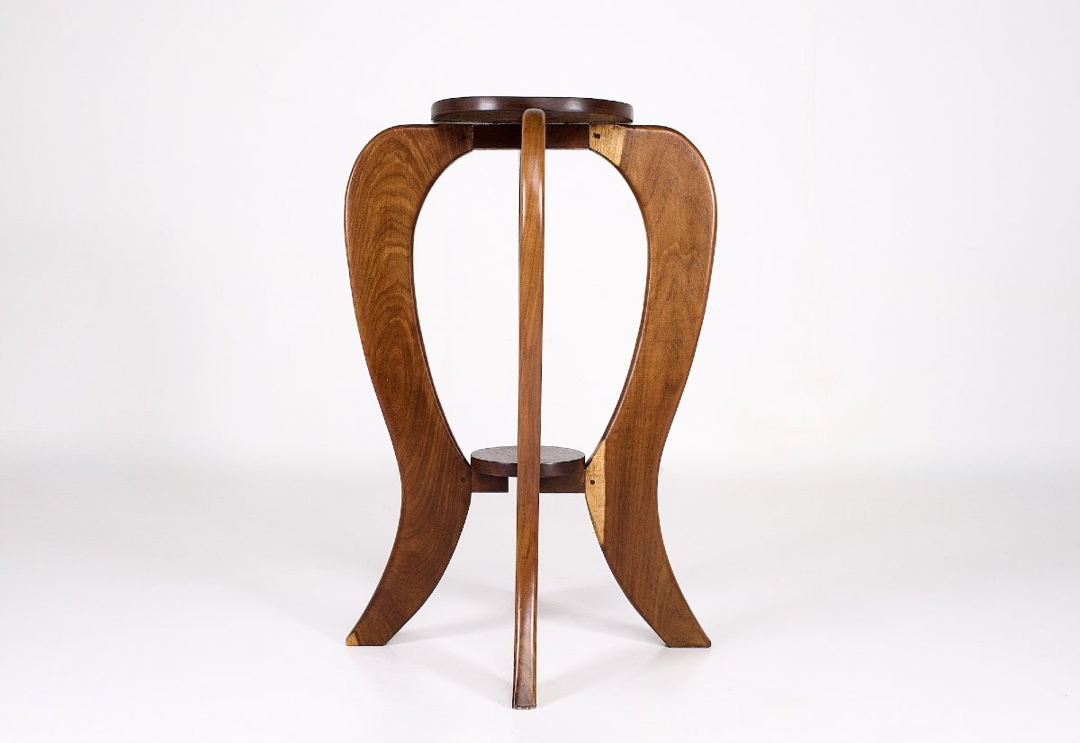 Solid Acacia Saddle - Art Deco-photo-3