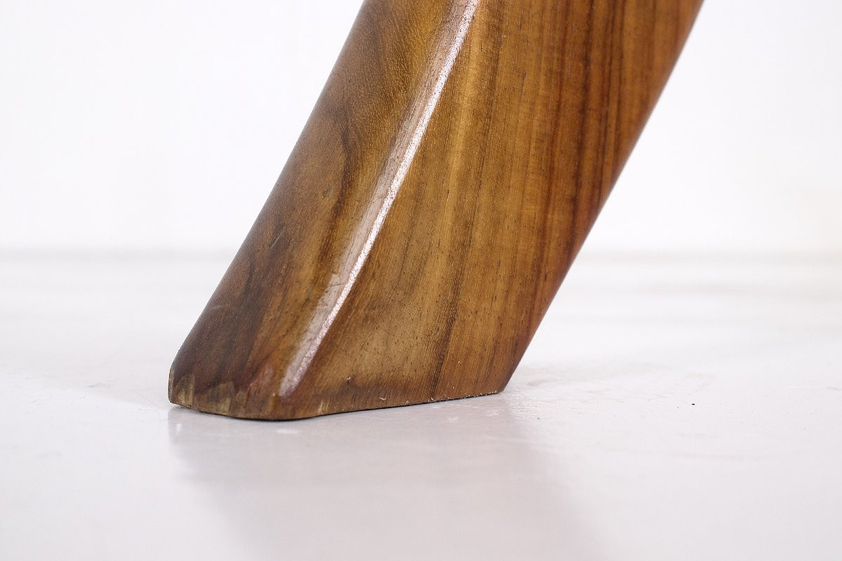 Solid Acacia Saddle - Art Deco-photo-1