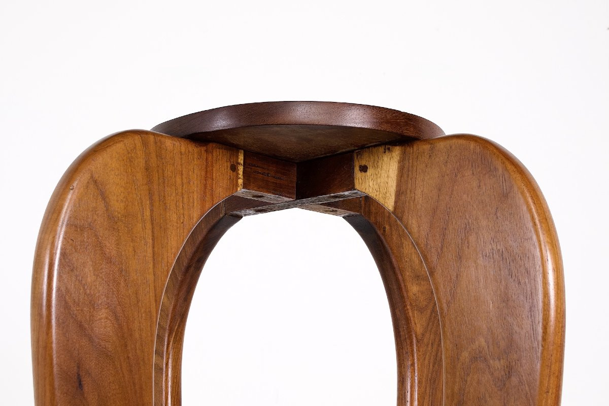 Solid Acacia Saddle - Art Deco-photo-2
