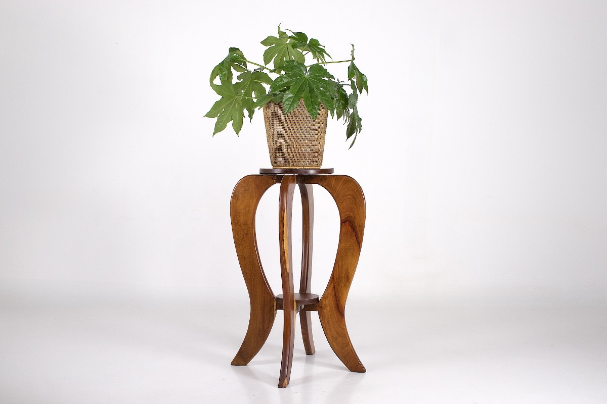 Solid Acacia Saddle - Art Deco