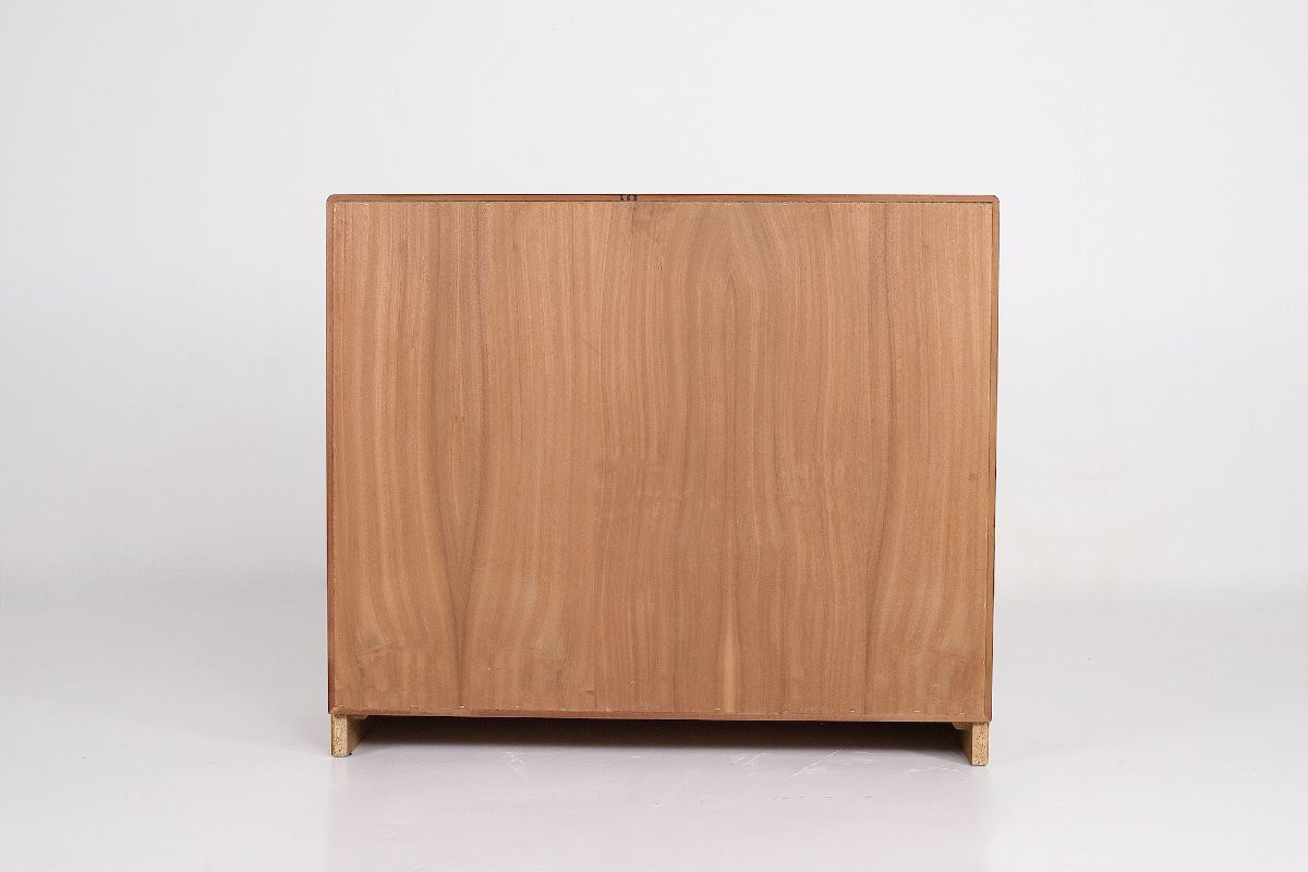 Buffet scandinave en teck – 1 porte, 6 tiroirs, années 1970-photo-1