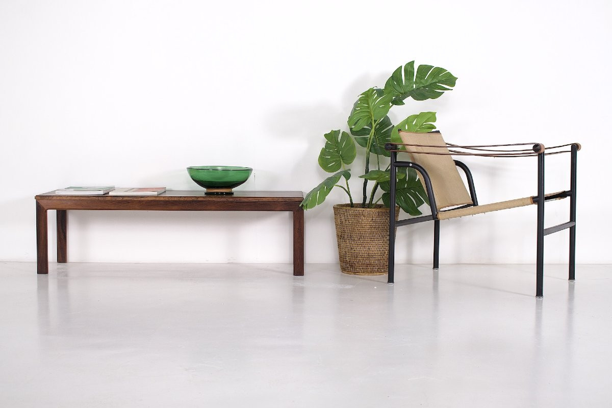 Table basse scandinave en palissandre – années 1970-photo-4