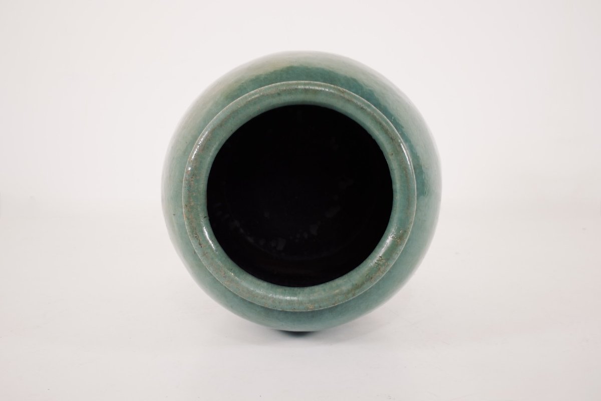 Large Celadon Stoneware Storage Jar - Southeast Asia-photo-3