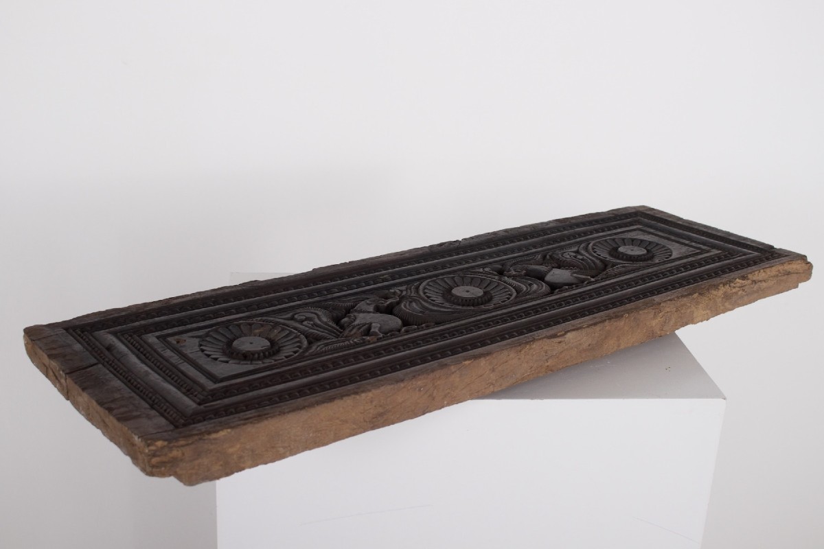 Indian Carved Panel - Chettinad, Tamil Nadu-photo-1