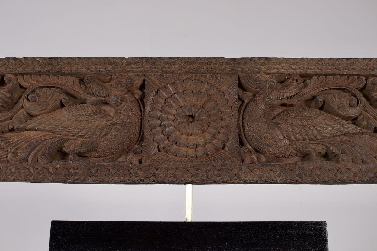 Carved Architectural Panel Chettinad - Tamil Nadu, India-photo-4