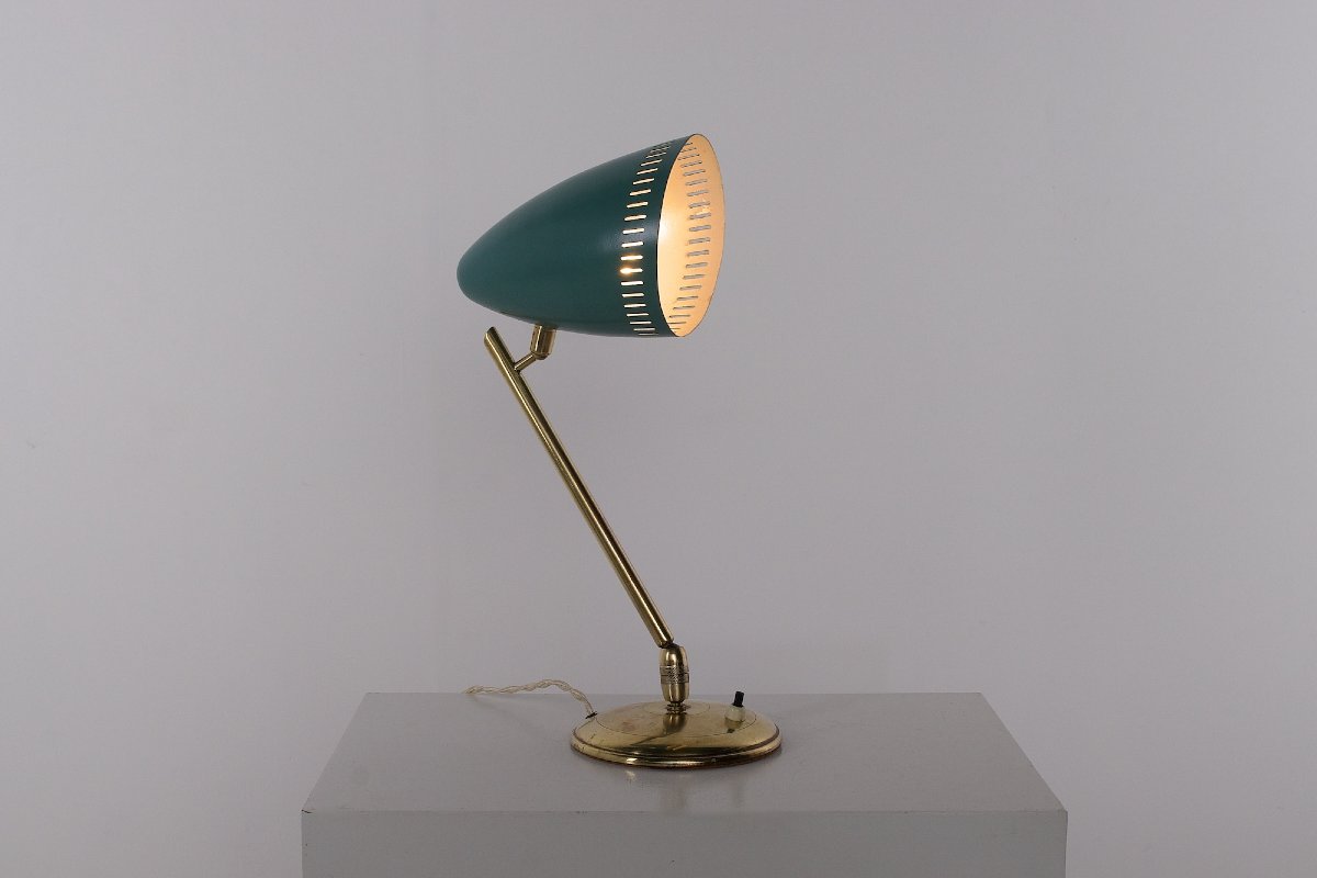 Articulated Modernist Lamp With Double Ball Joint - 1950s-photo-2