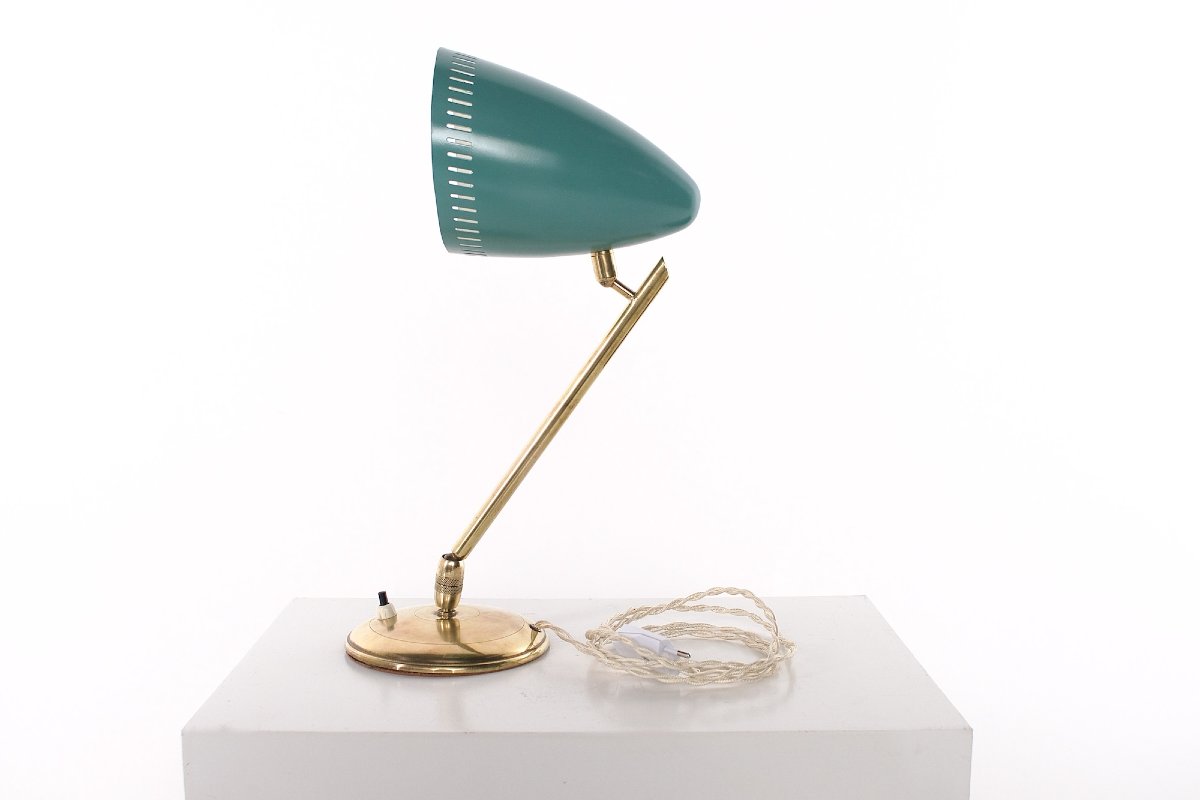 Articulated Modernist Lamp With Double Ball Joint - 1950s-photo-2