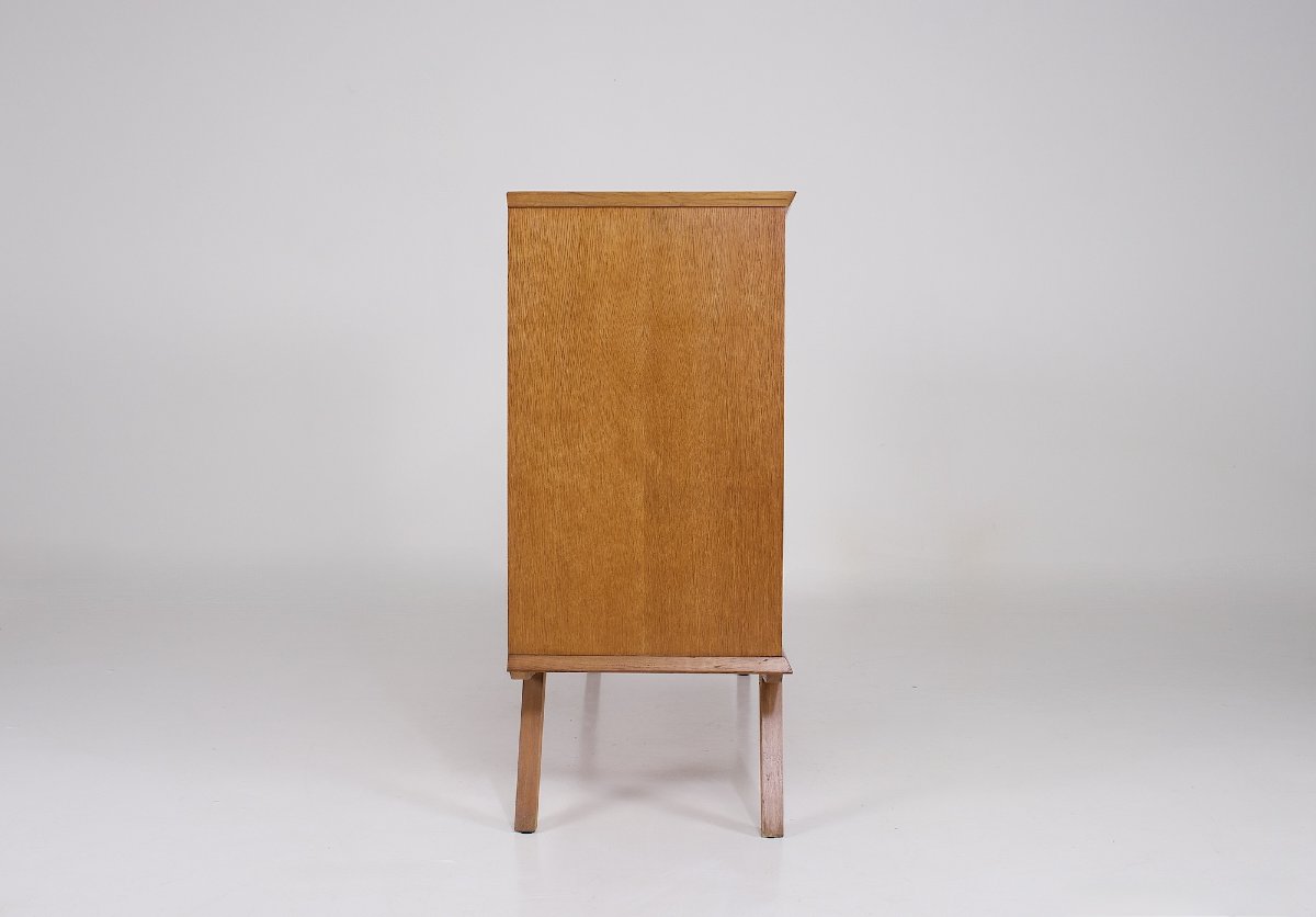 Buffet moderniste à portes coulissantes – France – Années 1950-photo-1