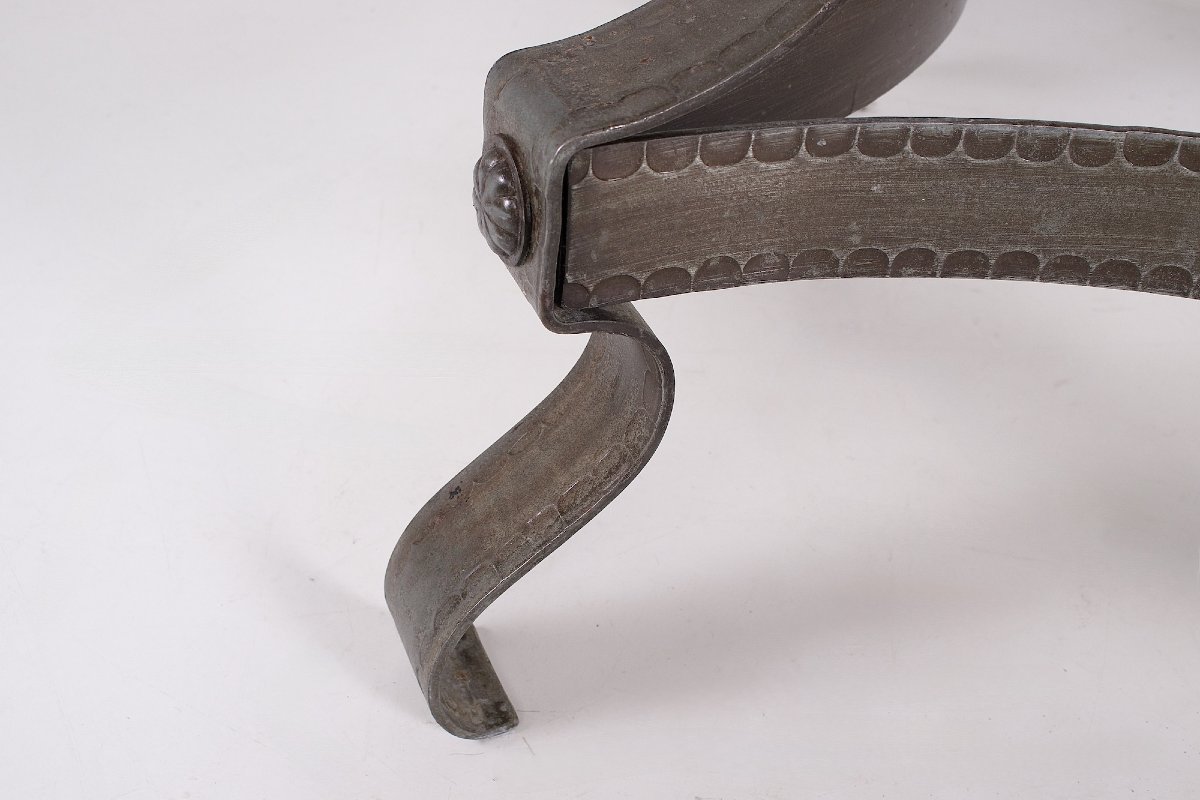Ceramic And Wrought Iron Coffee Table - France, 1960s-photo-4