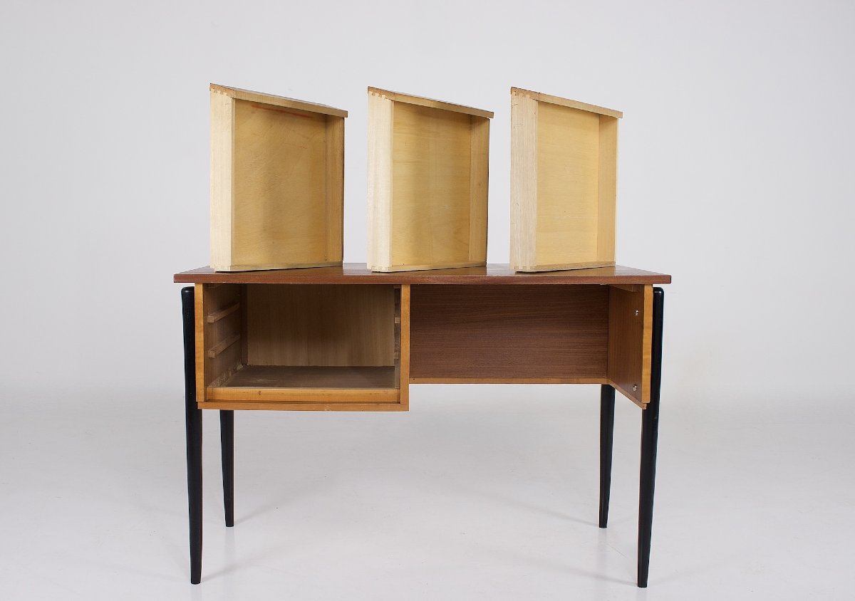 Petit bureau de milieu moderniste scandinave-photo-2