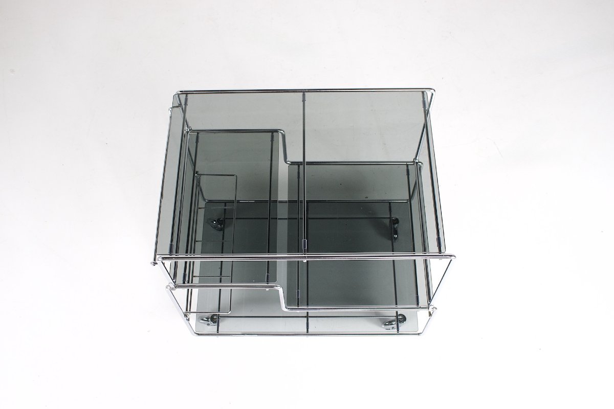 Desserte modulable en acier chromé – Max Sauze-photo-2