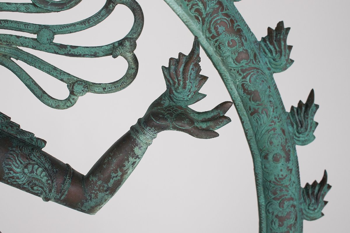 Shiva Nataraja en bronze, Inde, années 50.-photo-3