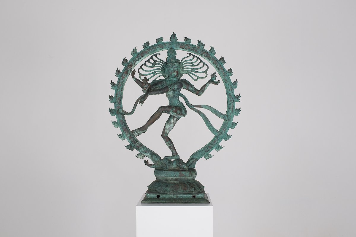 Shiva Nataraja en bronze, Inde, années 50.