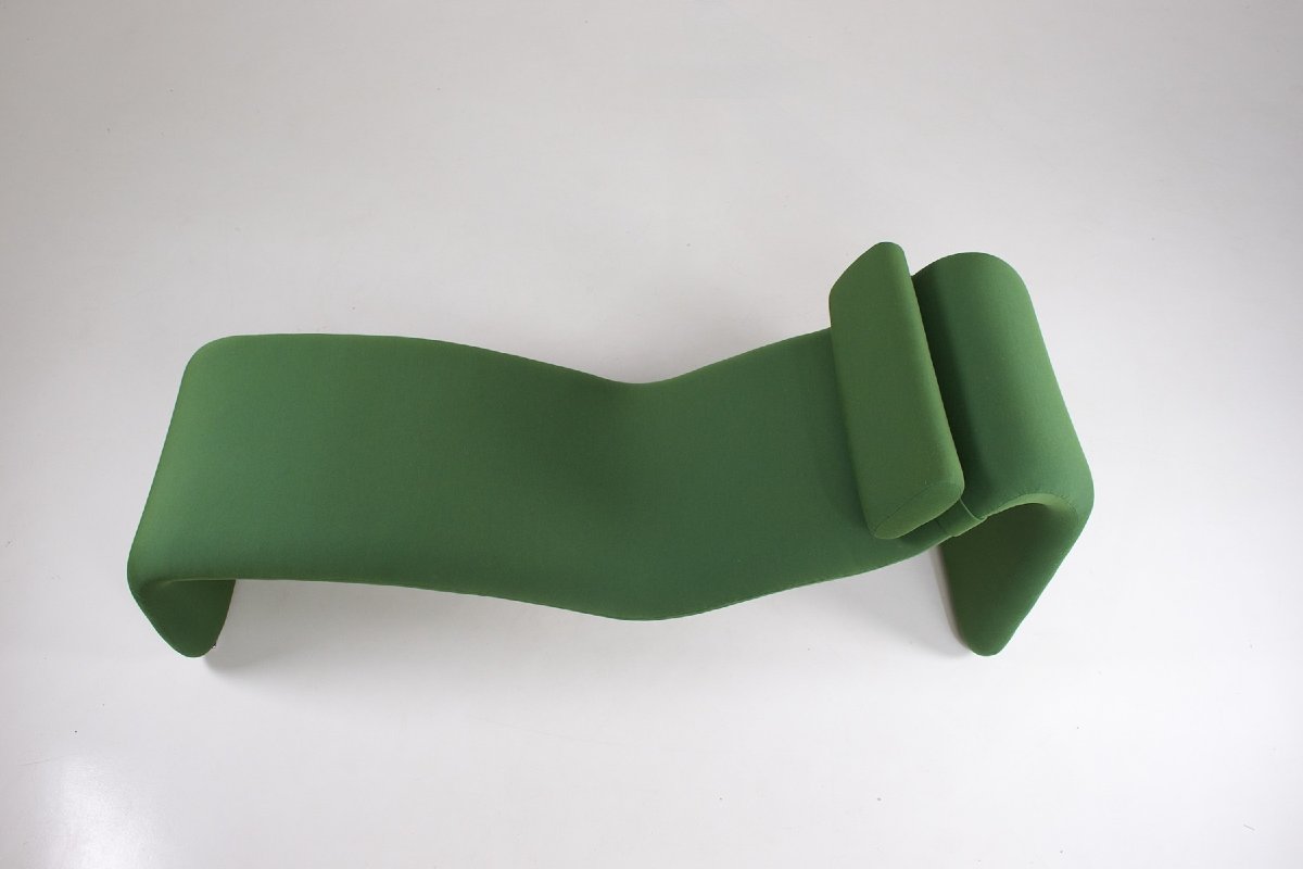 Lounge chair verte modèle "Djinn" Olivier Mourgue pour Airborne, années 60.-photo-1