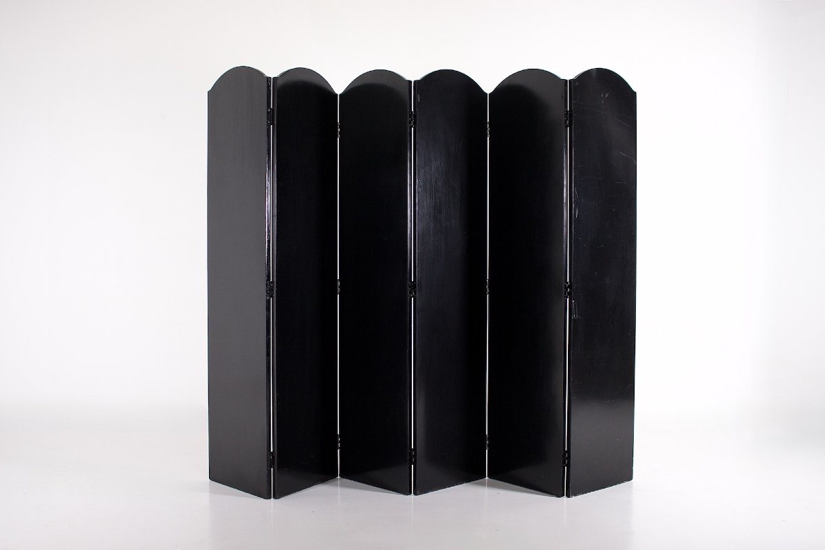 6-panel Painted Folding Screen, Still Life, 1970s/1980s.-photo-2