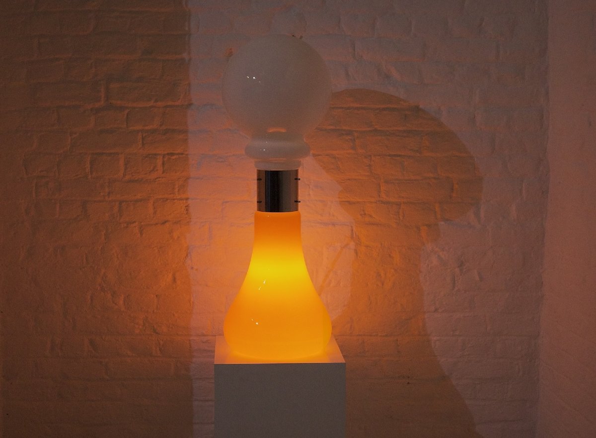 "birillo" Glass Floor Lamp, By Carlo Nason For Mazzega, 1970s.-photo-3