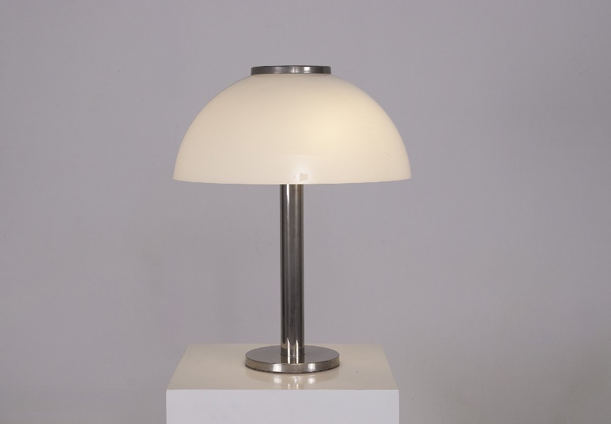 "champignon" Acrylic Table Lamp, From The 1970s. 