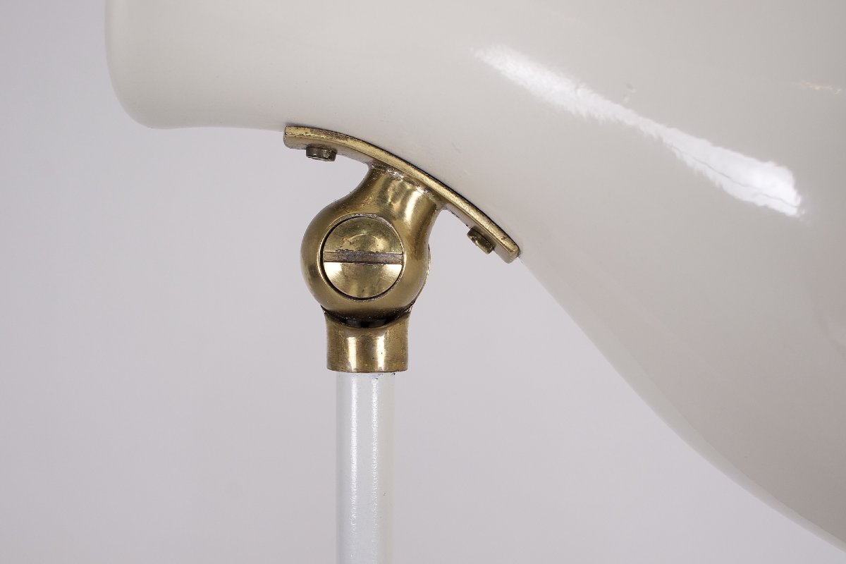 Brass And Lacquered Metal Floor Lamp, Switzerland, 1950s.-photo-4