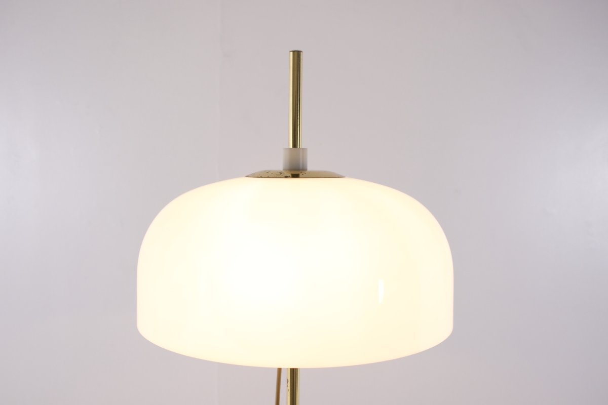 Lampadaire modulable en laiton et acrylique, années 1970.-photo-4