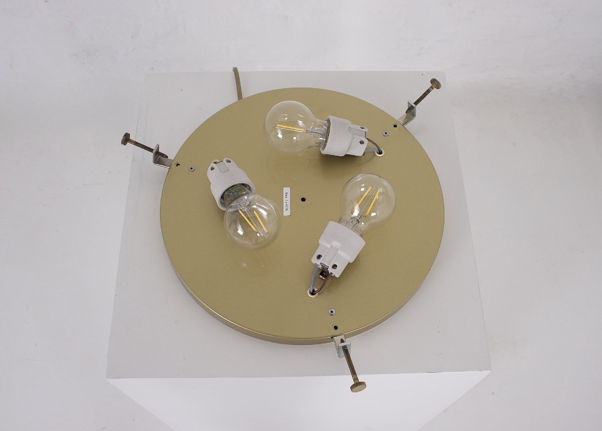 Suspension ronde en verre de Murano, années 1970.-photo-2