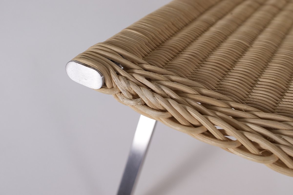  Deux fauteuils en osier, modèle PK 22, Poul Kjaerholm, Fritz hansen.  éd.-photo-3