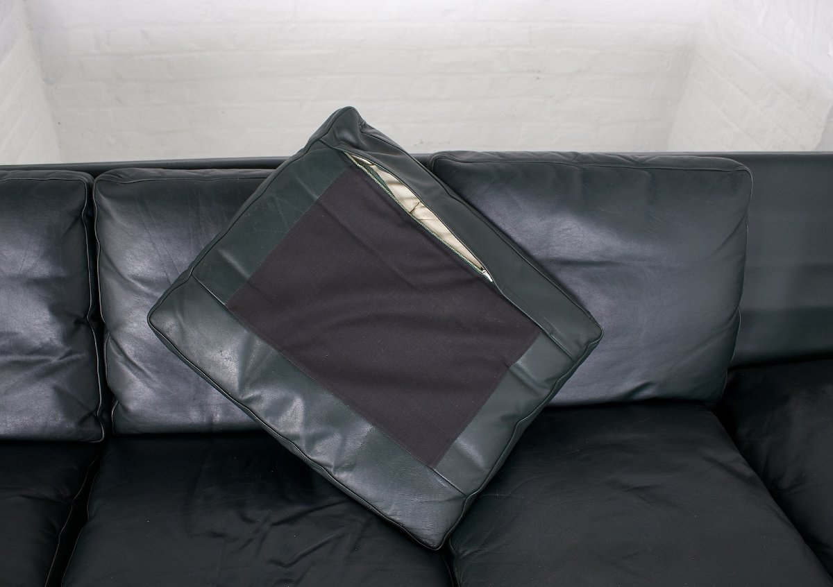 Leather And Rosewood Sofa, Georg Thams, Denmark, 1960s.-photo-2