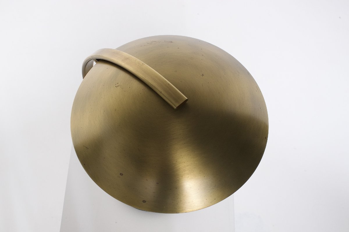 Lampe à poser en laiton, style Bauhaus, années 1960.-photo-4
