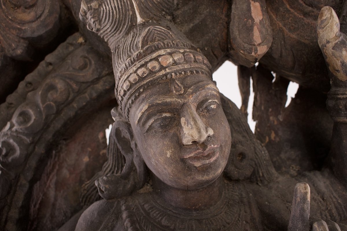 Shiva Kalantaka – Carved Panel Depicting A Ritual Chariot-photo-3