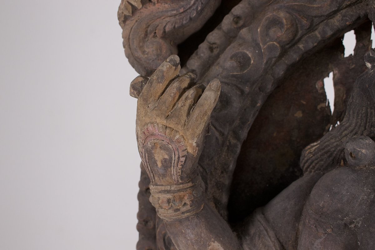 Shiva Kalantaka – Carved Panel Depicting A Ritual Chariot-photo-3