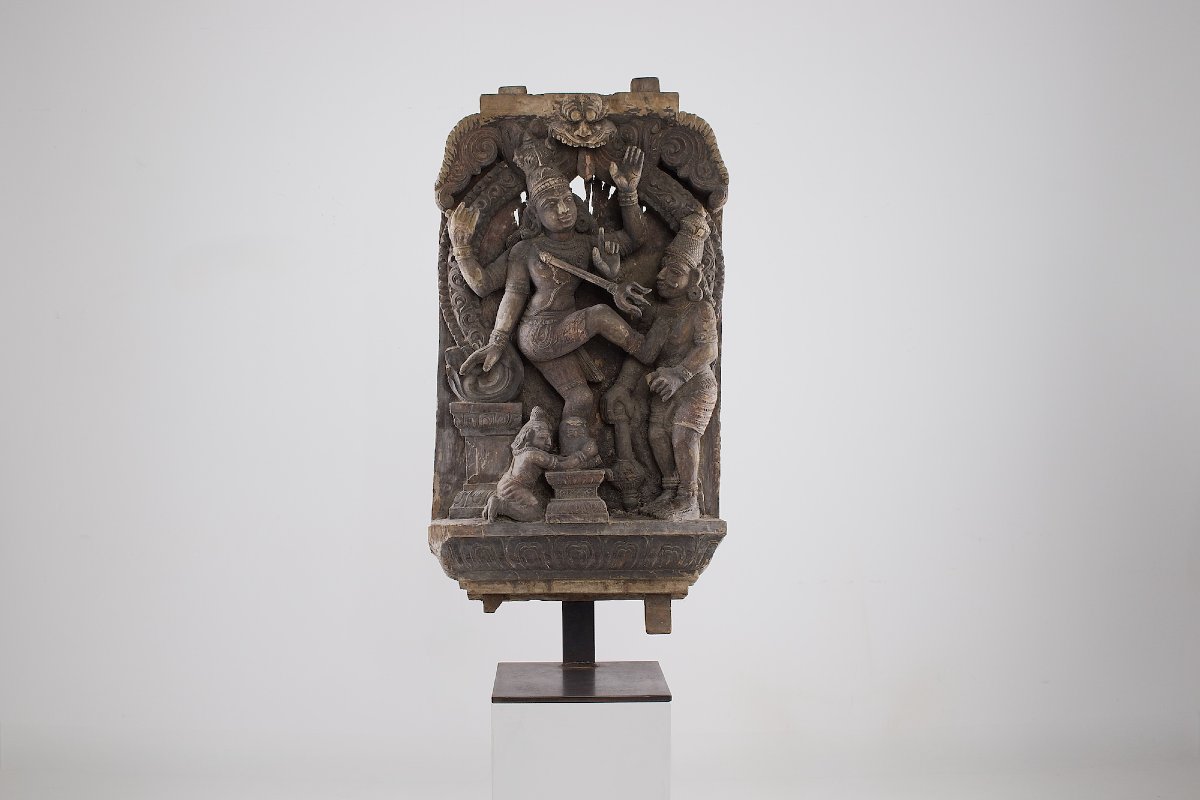 Shiva Kalantaka – Carved Panel Depicting A Ritual Chariot-photo-4