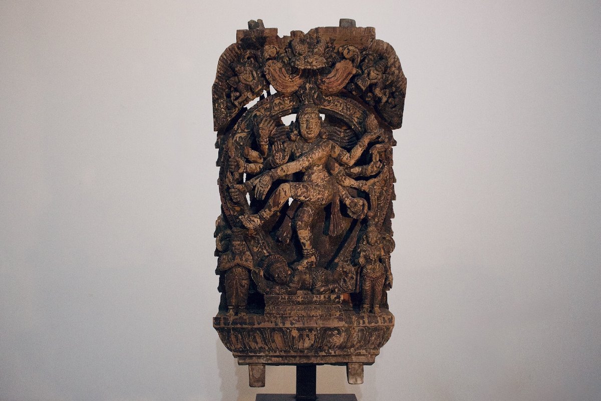 Shiva Nataraja Dancing On Apasmara – High Relief From Tamil Nadu
