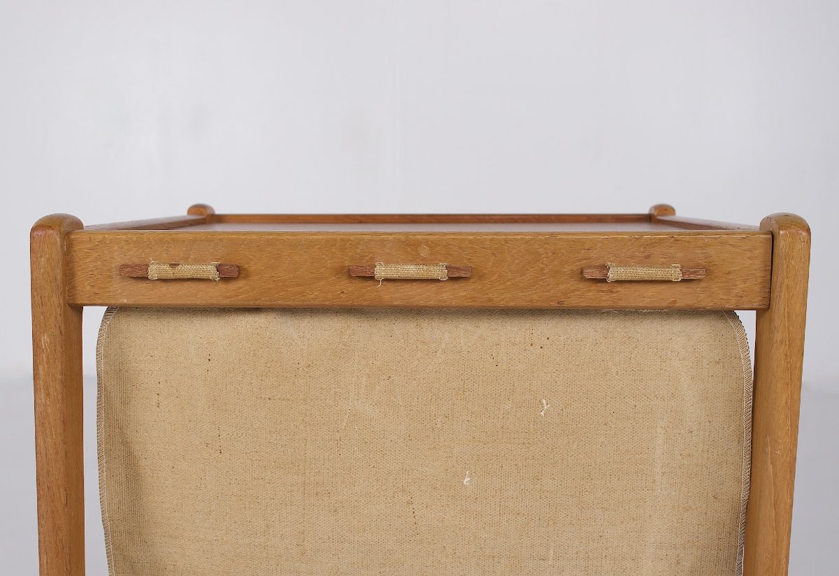 Table d'appoint/porte-journaux , teck, Danemark, années 60.-photo-3