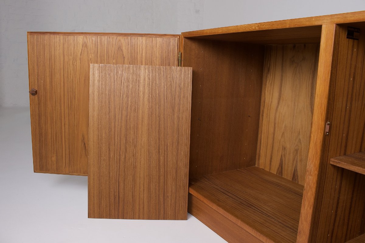 Small Scandinavian Teak Sideboard, Omann Jun, 70s.-photo-1