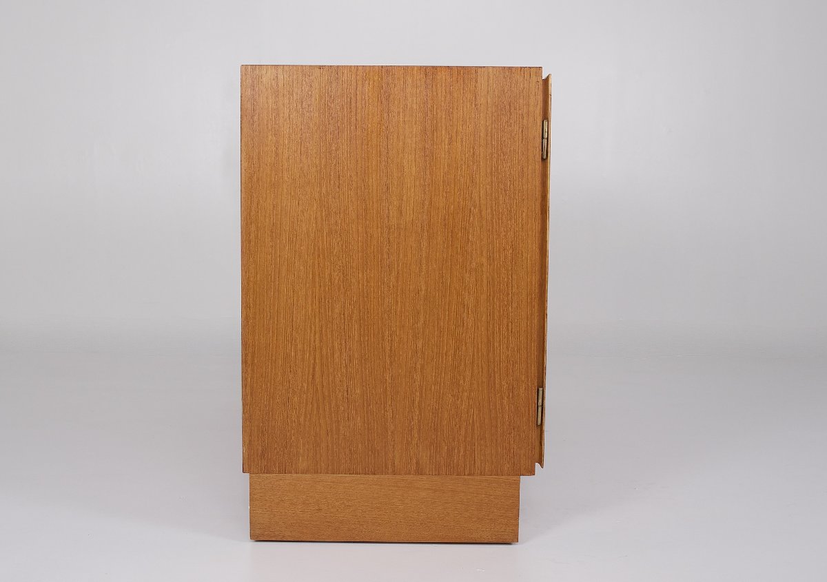 Commode Scandinave en teck, 2 portes, 6 tiroirs, Danemark, années 70.-photo-2