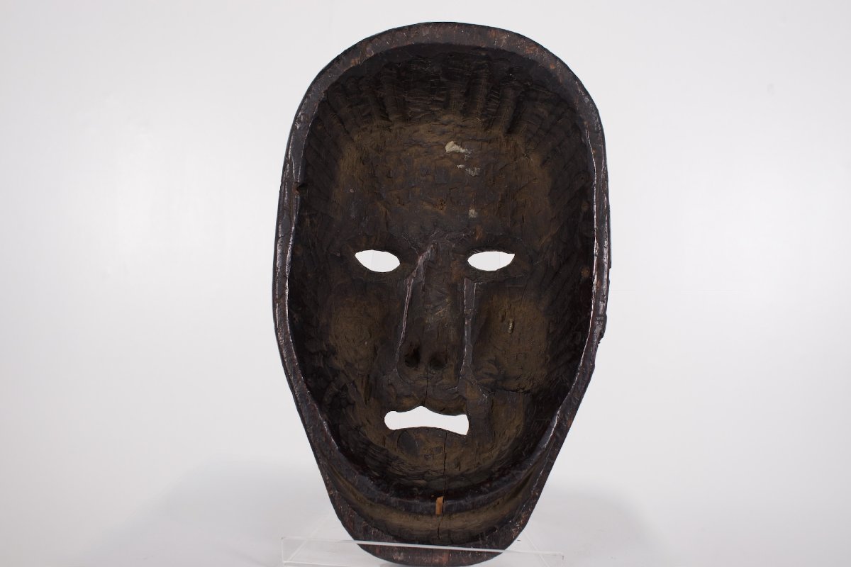 Masque en bois sculpté, Inde.-photo-4