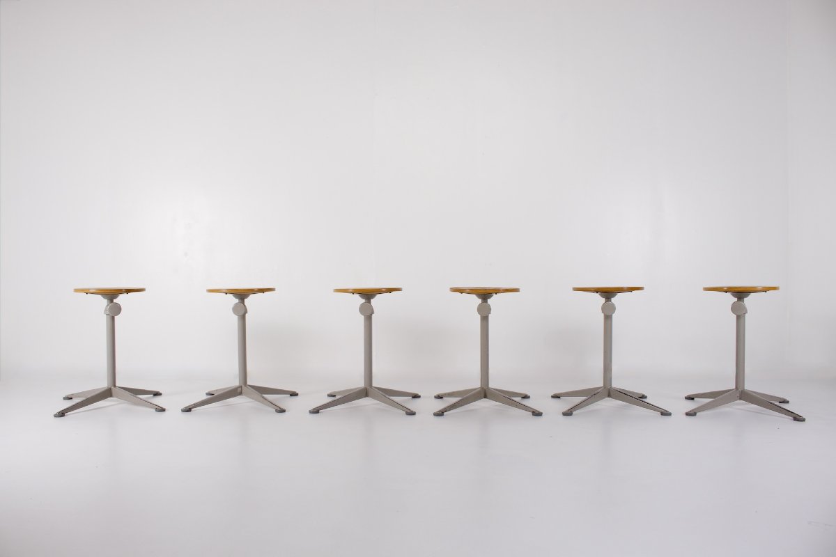 Adjustable Drafting Stool, Friso Kramer, 1960s.-photo-2