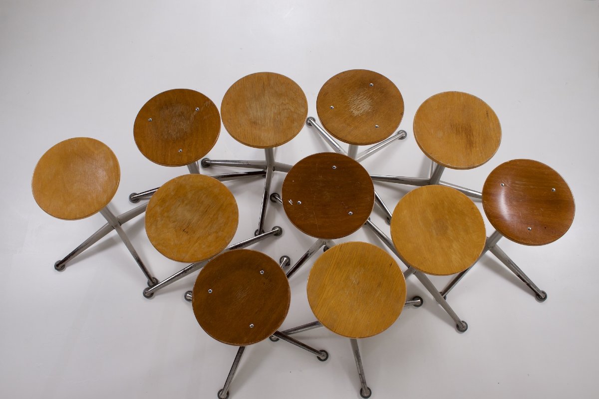Adjustable Drafting Stool, Friso Kramer, 1960s.-photo-3