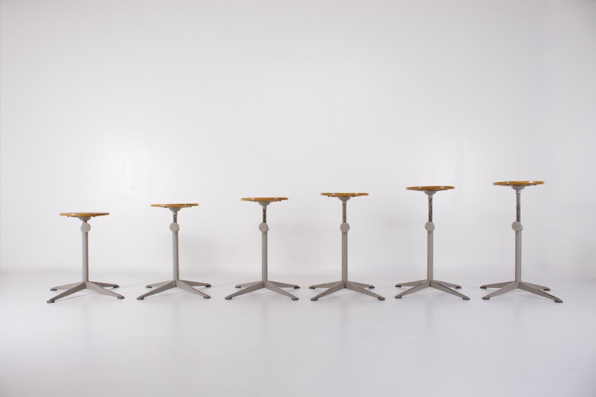 Adjustable Drafting Stool, Friso Kramer, 1960s.-photo-4