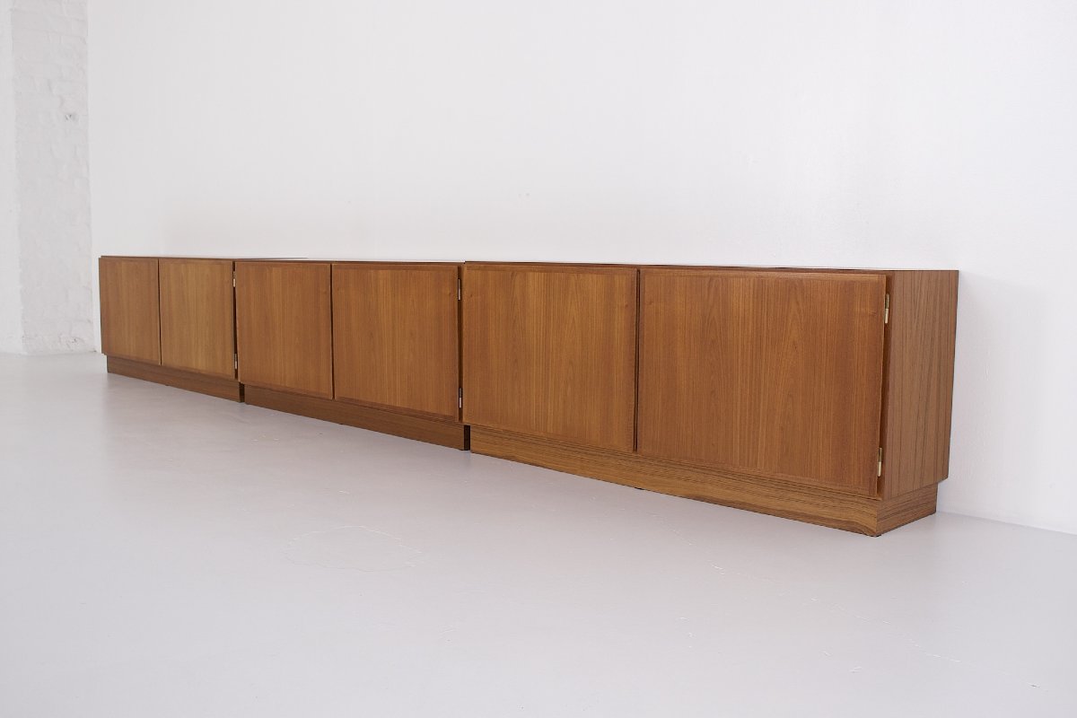  Small Teak Sideboard, Scandinavian, Omann Jun.-photo-1