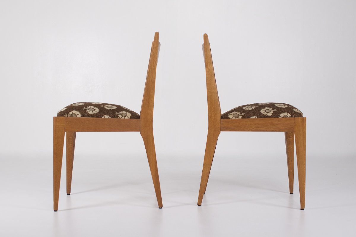 Pair Of René-jean Caillette Chairs.-photo-2