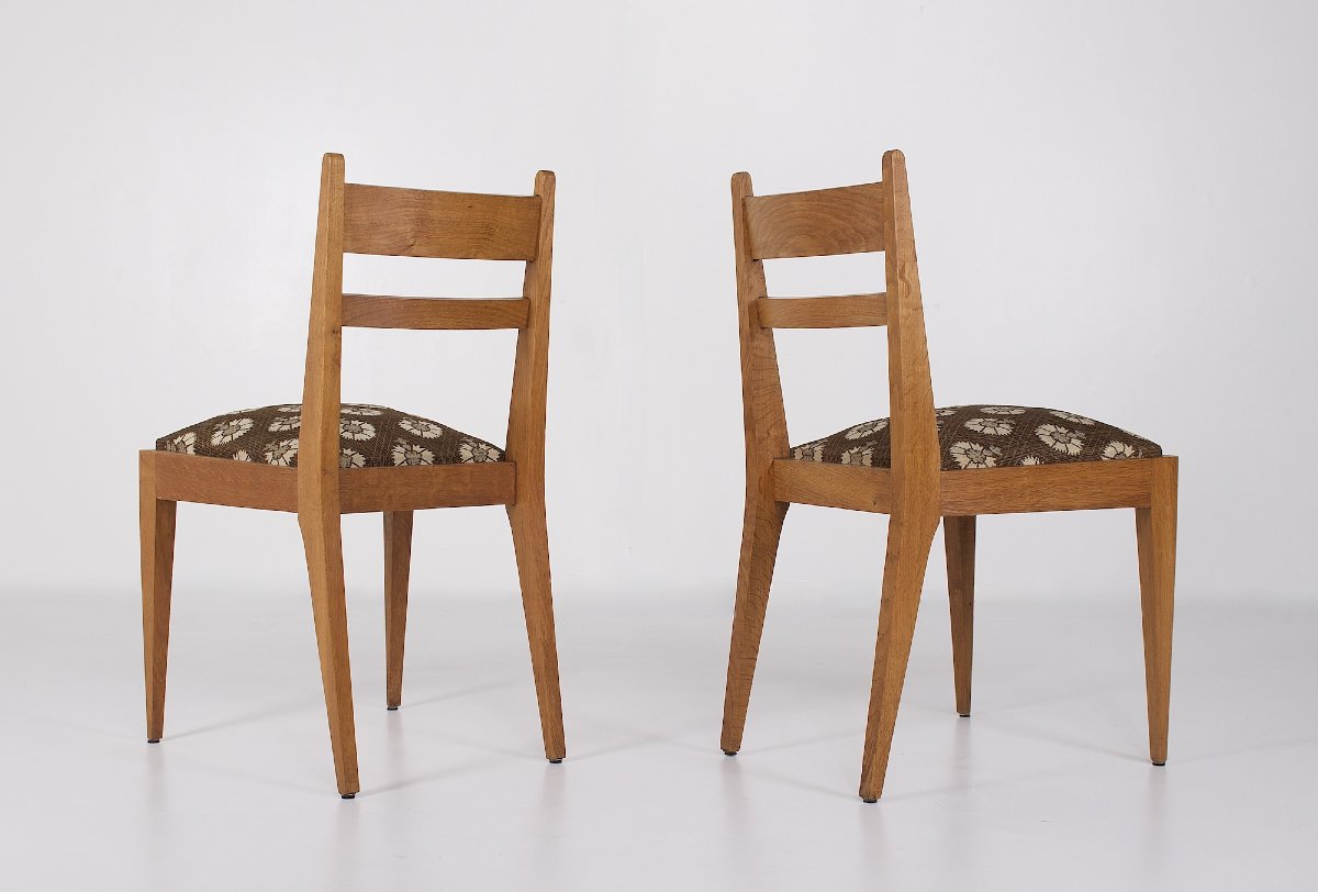 Pair Of René-jean Caillette Chairs.-photo-3