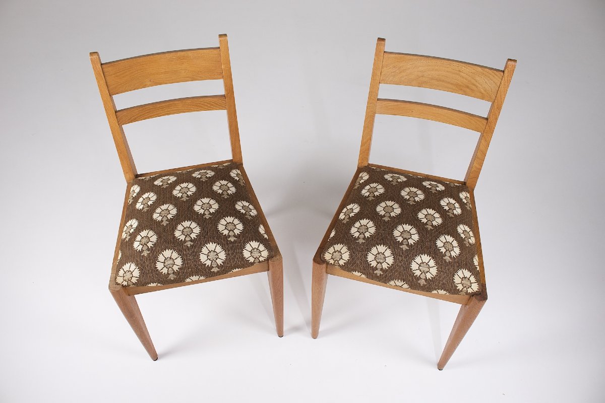 Pair Of René-jean Caillette Chairs.-photo-1